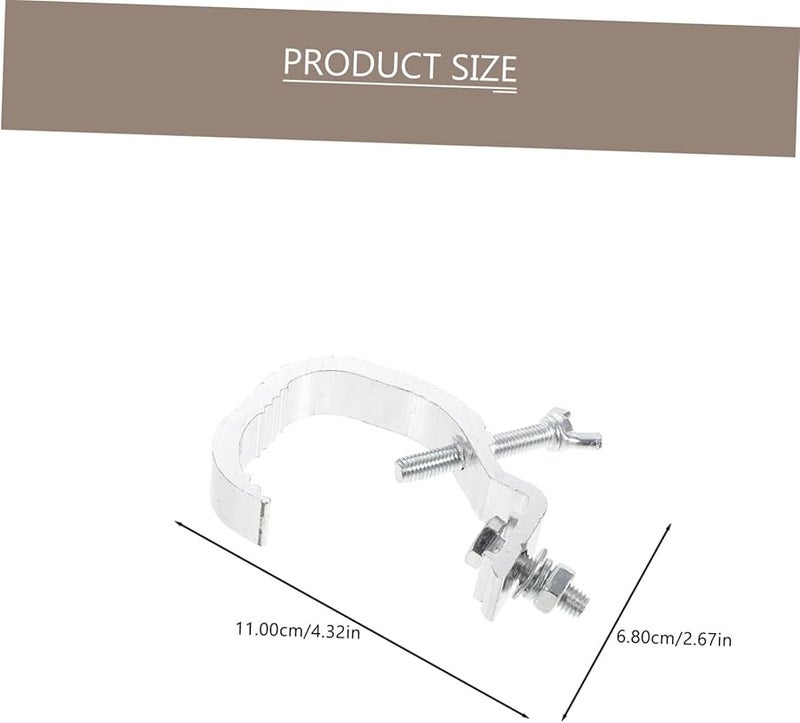 Heavy Duty Aluminum Alloy Stage Light Clips 6pcs Wear Resistant Truss Hooks for Moving Head Lamps - Image 2